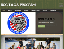 Tablet Screenshot of dogtagsprogram.org